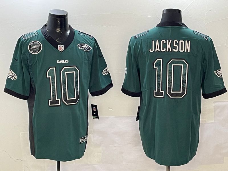 Men Philadelphia Eagles #10 Jackson Green 2025 Nike Drift Fashion Color Rush Limited NFL Jersey style 6->philadelphia eagles->NFL Jersey
